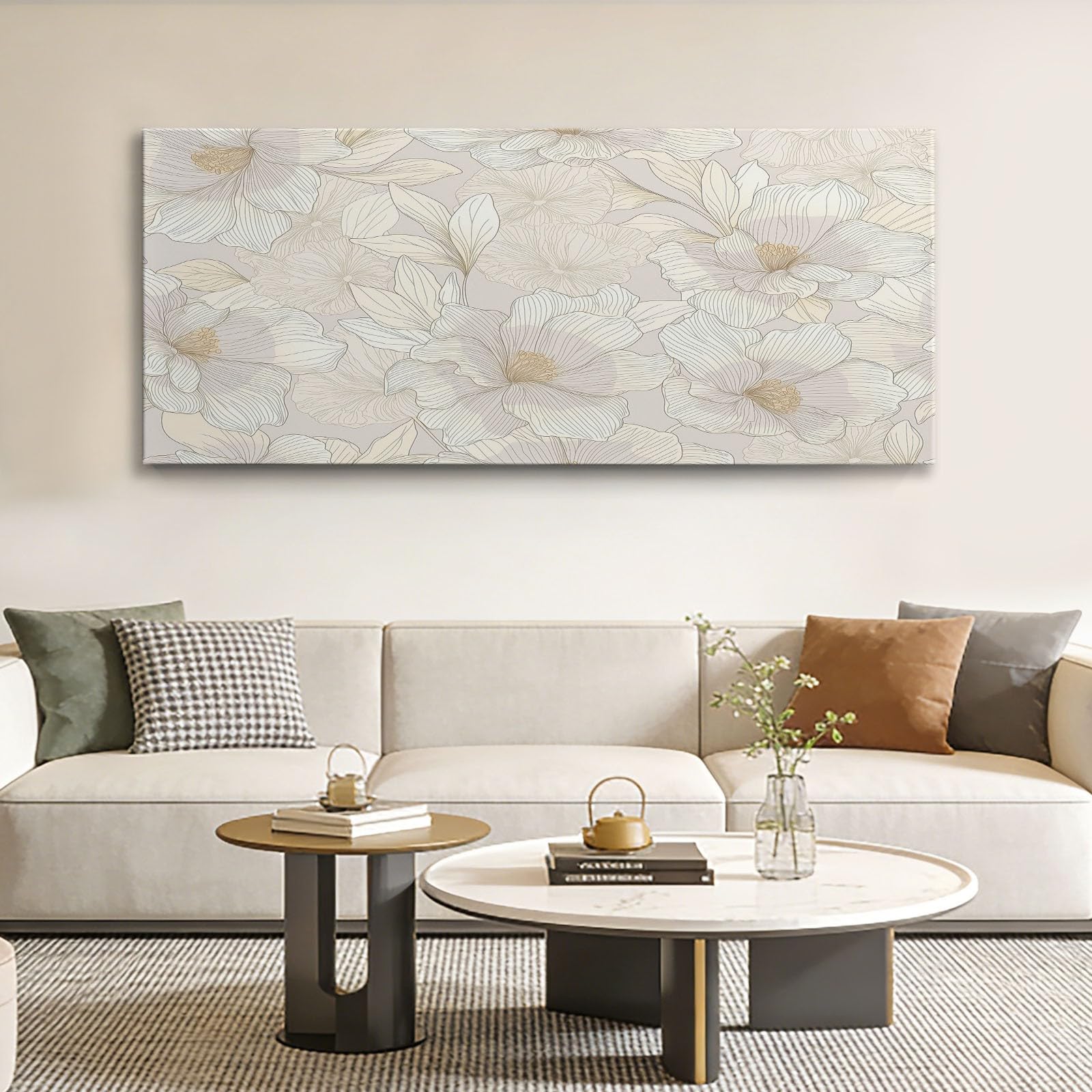 Delikatne obrazy ścienne do salonu, 40 x 30 W, minimalistyczne kwiaty, dekoracja ścienna, Aesthetic do sypialni, łazienki, biura, jadalni, korytarza, kuchni, pokoju