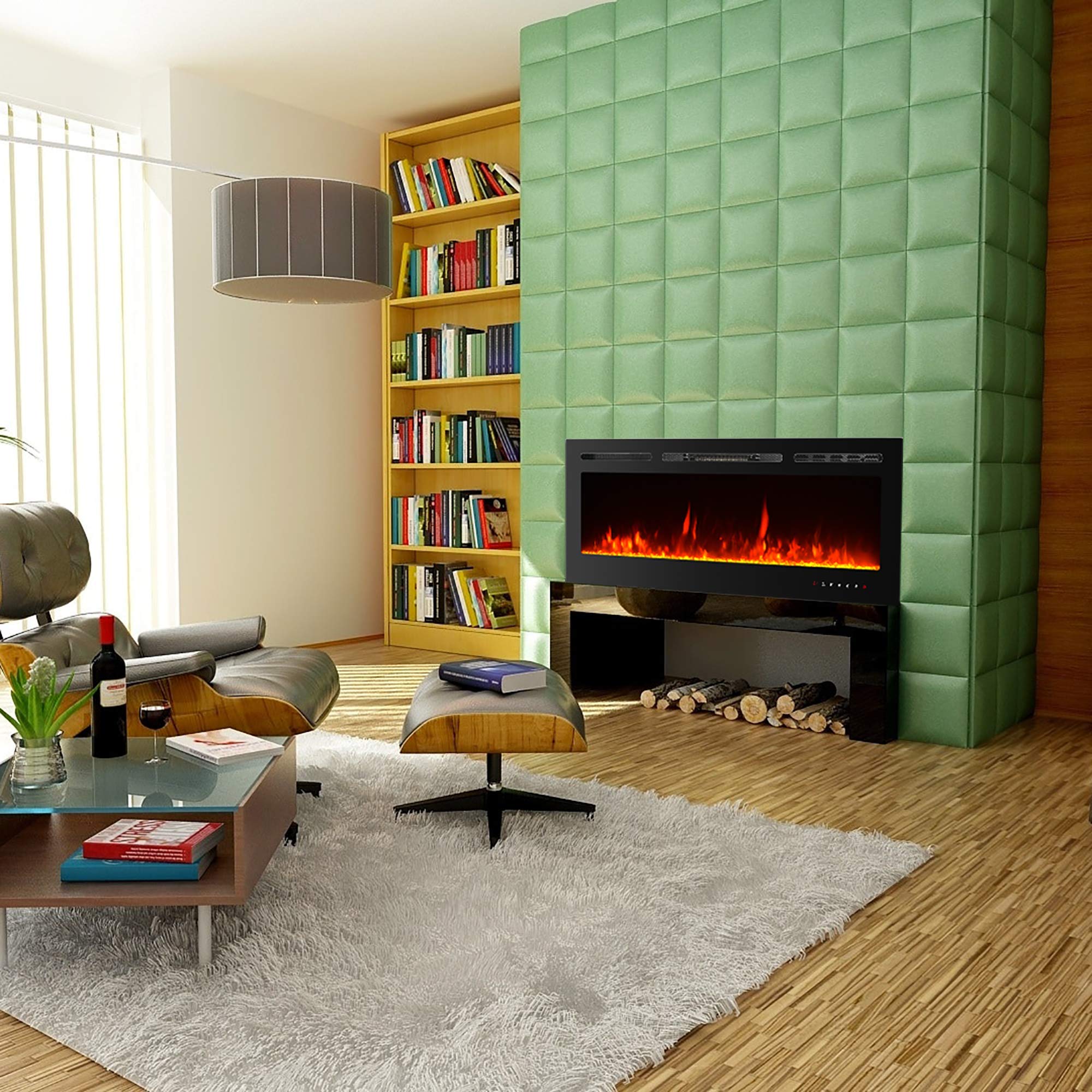 Buy PAOLFOX Electric Fireplace Inserts,40 inch Electric Fireplace