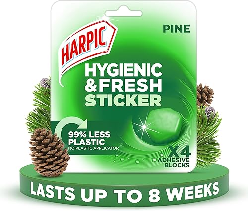 Harpic Hygienic Fresh Sticker Adhesive Toilet Block - Thumbnail 3