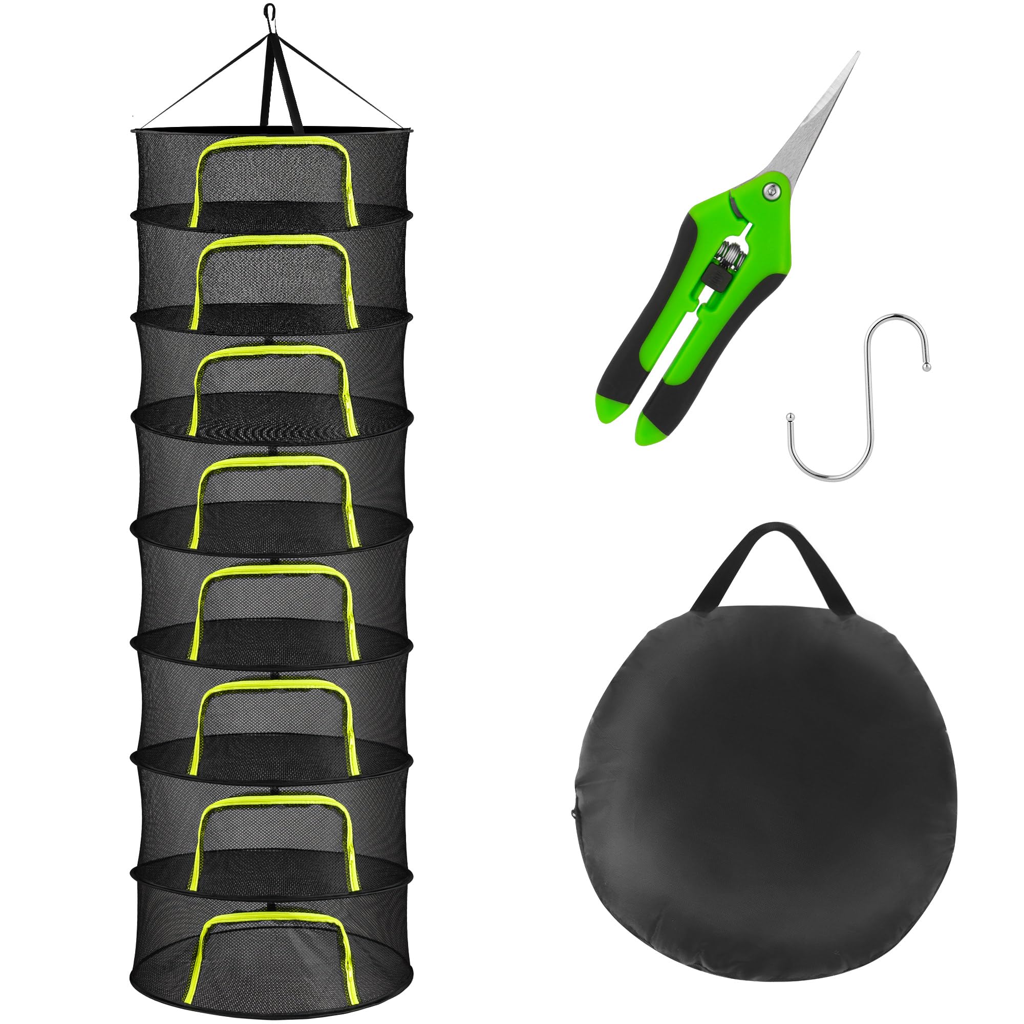 Filet de séchage suspendu 8 couches pliable pour optimiser l'espace 60cm
