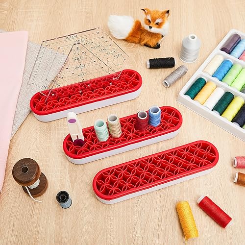 Miniatura 7 de 3 piezas de herramientas de costura vertical para coser suministros de acolchado para cosméticos organizador de almacenamiento de costura de
