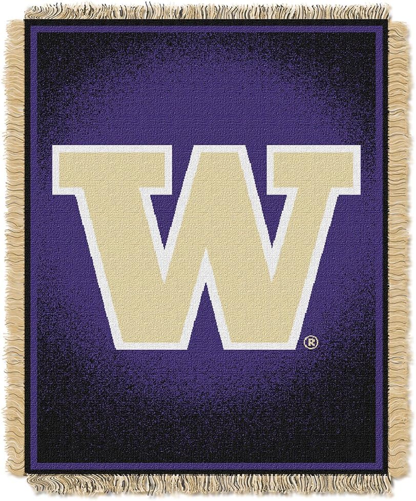 Northwest NCAA Washington Huskies 48-Inch-by-60-Inch Jacquard Acrylic Throw