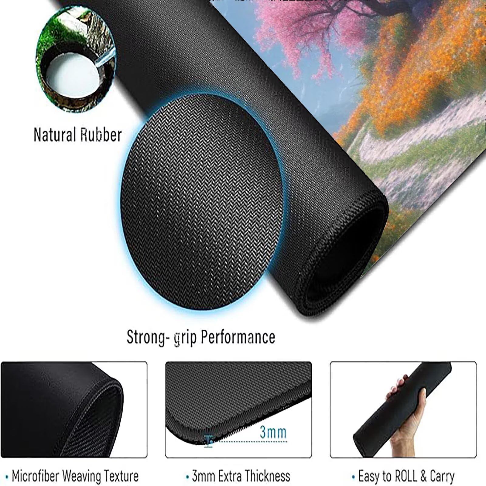 Różowa podkładka pod mysz dla graczy XXL 1600 x 800 mm mata biurkowa pomarańcza spalona podkładka pod mysz wodoodporna akcesoria biurowe do gier szyte krawędzie poprawia dokładność i szybkość