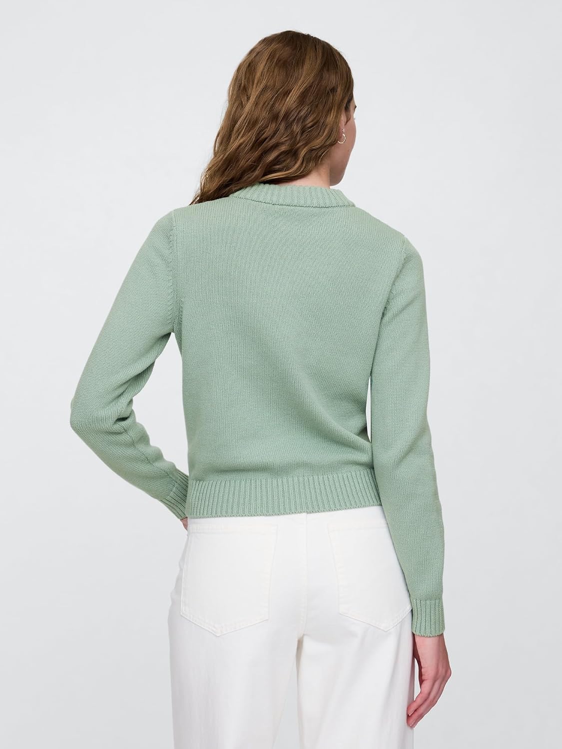 Gap Womens High Neck Cotton Crew Sweater - Image 2
