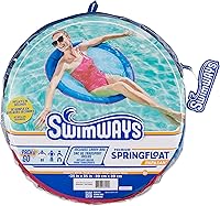 Vista 8 de SwimWays Spring Float Premium Papasan Pool Lounger, Inflatable Pool Floats Adult with Fast Inflation for Ages 15 & Up