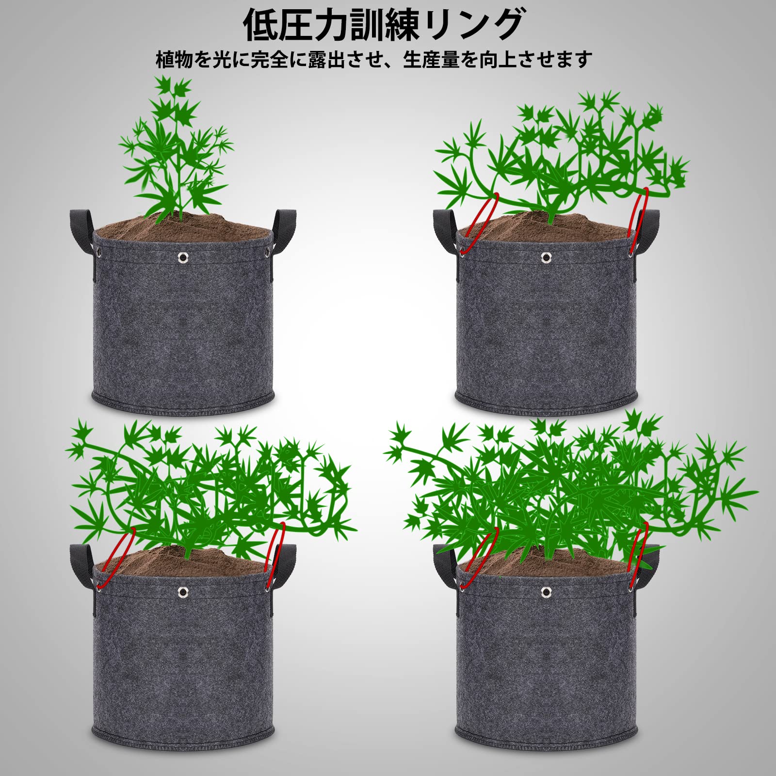 大量セット!!不織布プランター 300g/㎡ 3ガロン 60個セット 緑色 大量セット!!不織布プランター 300g/㎡ 3ガロン 60個セット 緑色