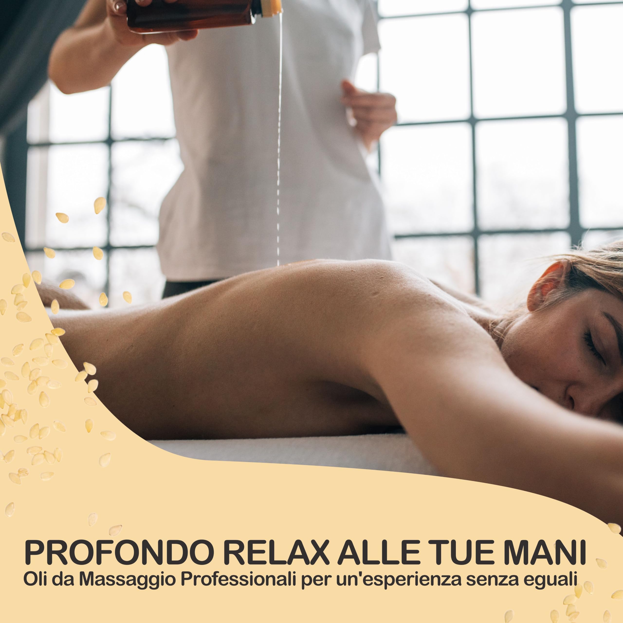 Olio di Sesamo Biologico 100% Puro e Certificado. Olio di Semi di Sesamo Naturale Spremuto a Freddo. Sesamo BIO Massaggio di Corpo, Capelli, Ayurveda, Beauty - 100 ml