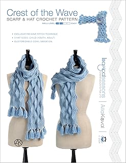 Crest of the Wave Scarf & Hat Crochet Pattern Book: Imagical Seasons Crochet Patterns with Unique Stitch Diagrams Charts and Detailed Easy-to-follow Written ... (Imagical Seasons: Crochet à la Brioche) - Buy now