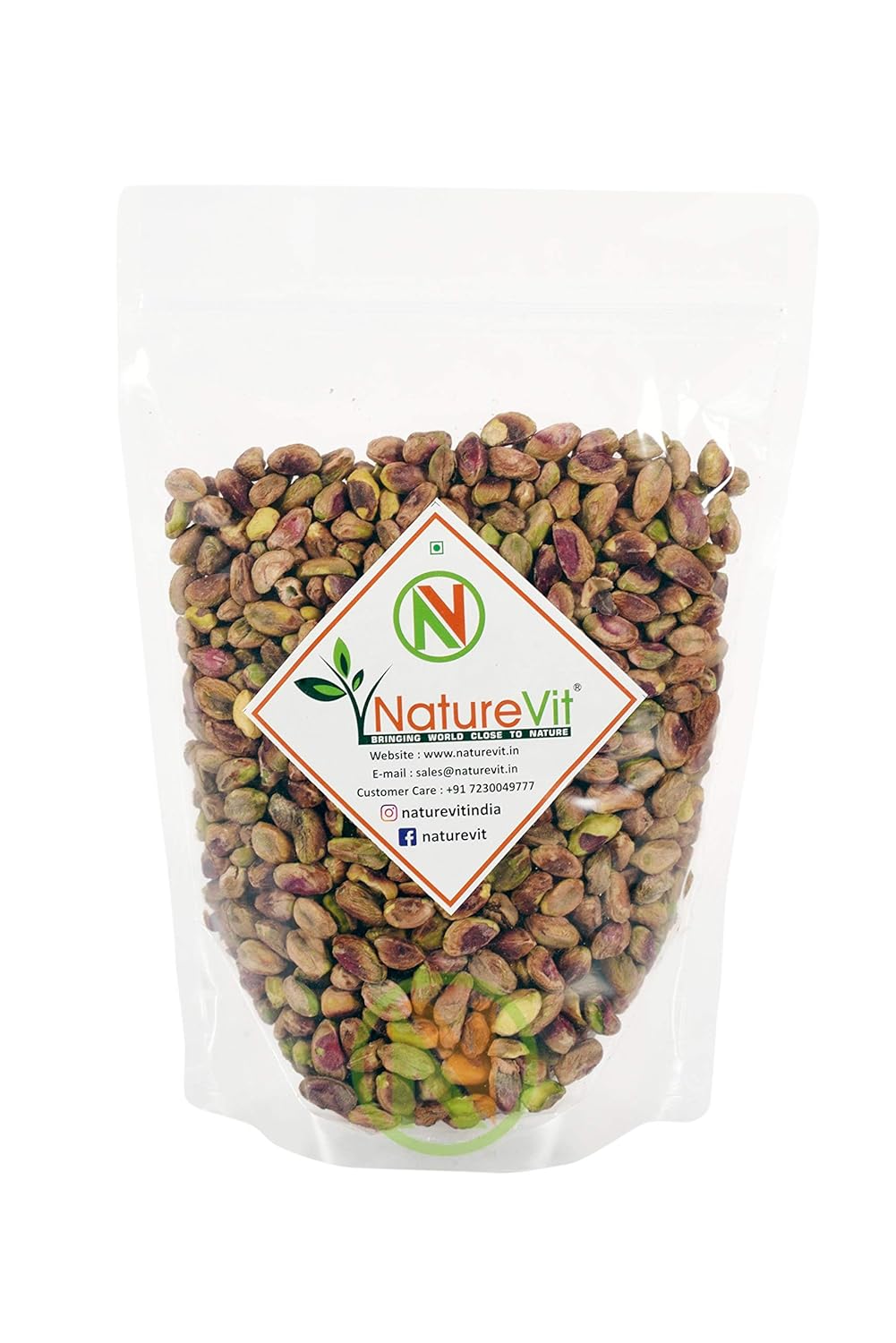 NatureVit Pistachios Without Shell [Premium & Jumbo Sized] - 500g (400.00)