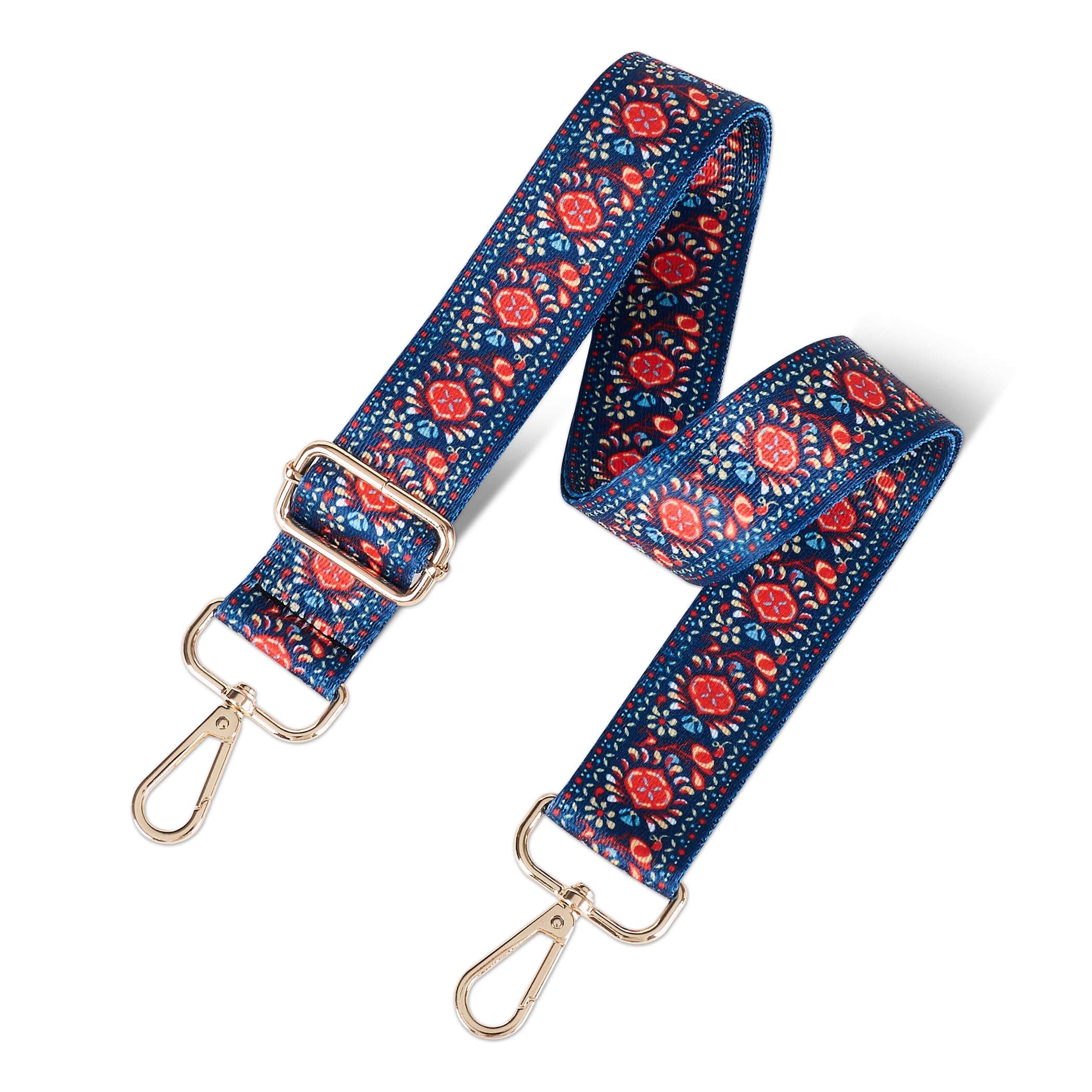 chushui Colorful Pattern Purse Strap, Wide Crossbody Bag Strap Replacement