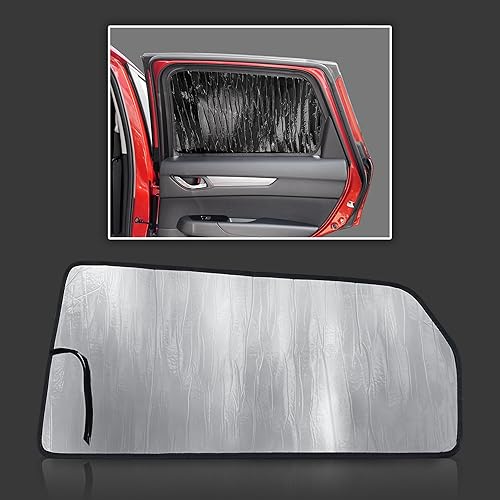 Miniatura 13 de GalaxyAutoShield - Parasol para parabrisas de ajuste personalizado para Mazda CX-5 CX5 SUV 2017, 2018, 2019, 2020, 2021, 2022, 2023, 2024, 2025