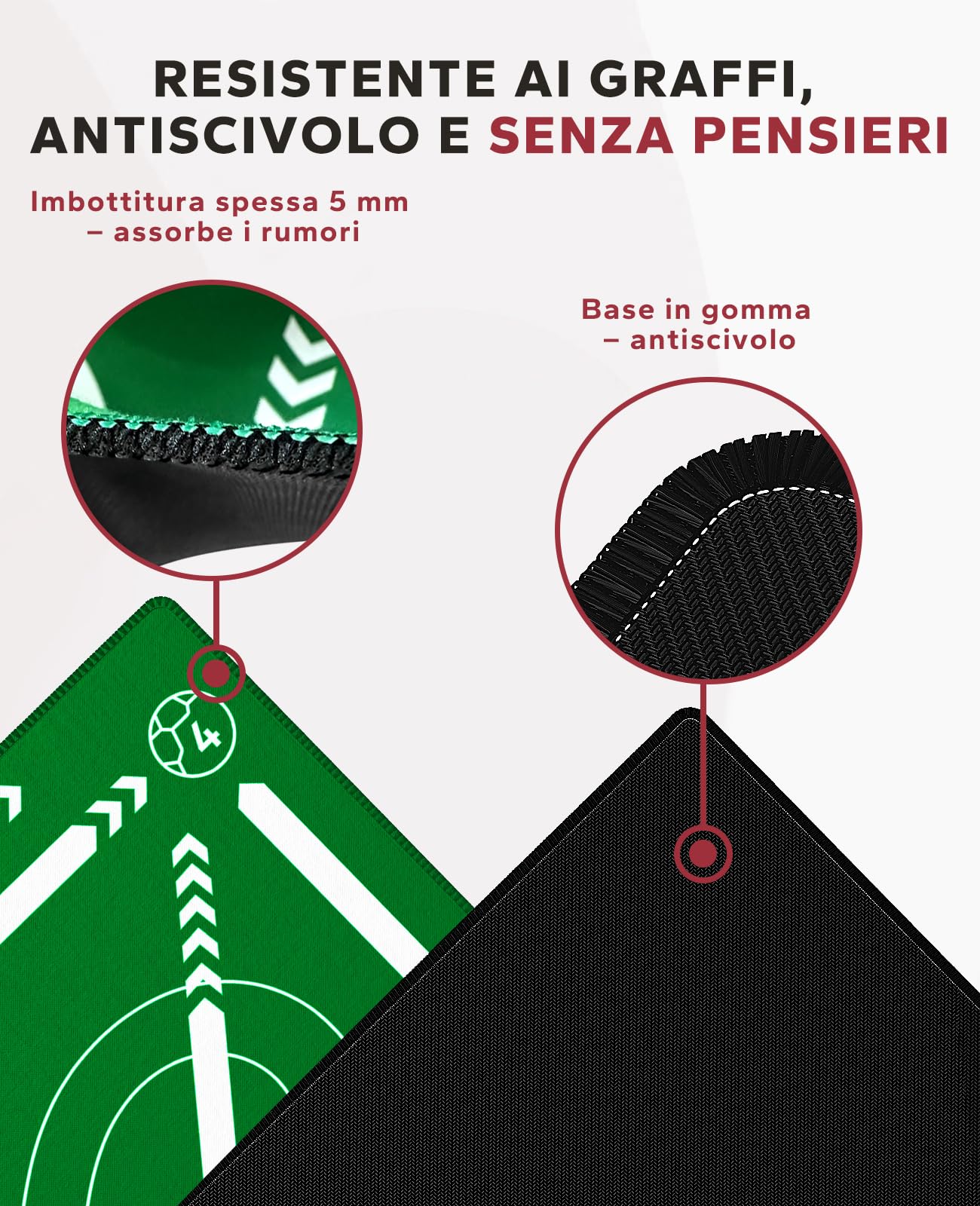 HAPBEAR Tappetino Allenamento Calcio 0,5 cm Antiscivolo con Cintura Palleggio, Elastici, Borsa e Guida | Regalo Calcio per Bambini e Ragazzi
