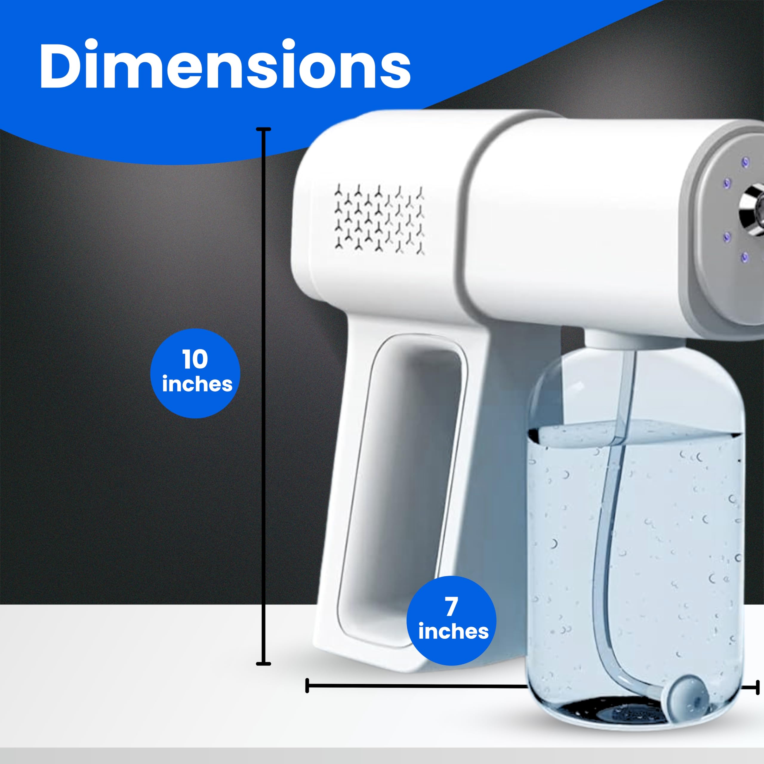 Nano Spray Gun K5 Pro - Cordless Nano Sprayer For Cleaning - Portable Misting Tool For Home & Garden - Hydrating Mist Gun For Plants - Lightweight Handheld Nano Spray Machine detail 2