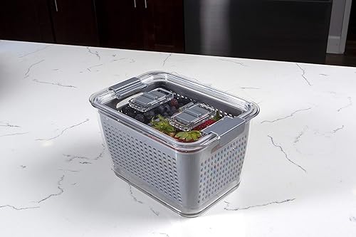 Miniatura 7 de Kitchen Spaces - 1465A6-AMZ Kitchen Spaces Colador Bin, mediano, gris