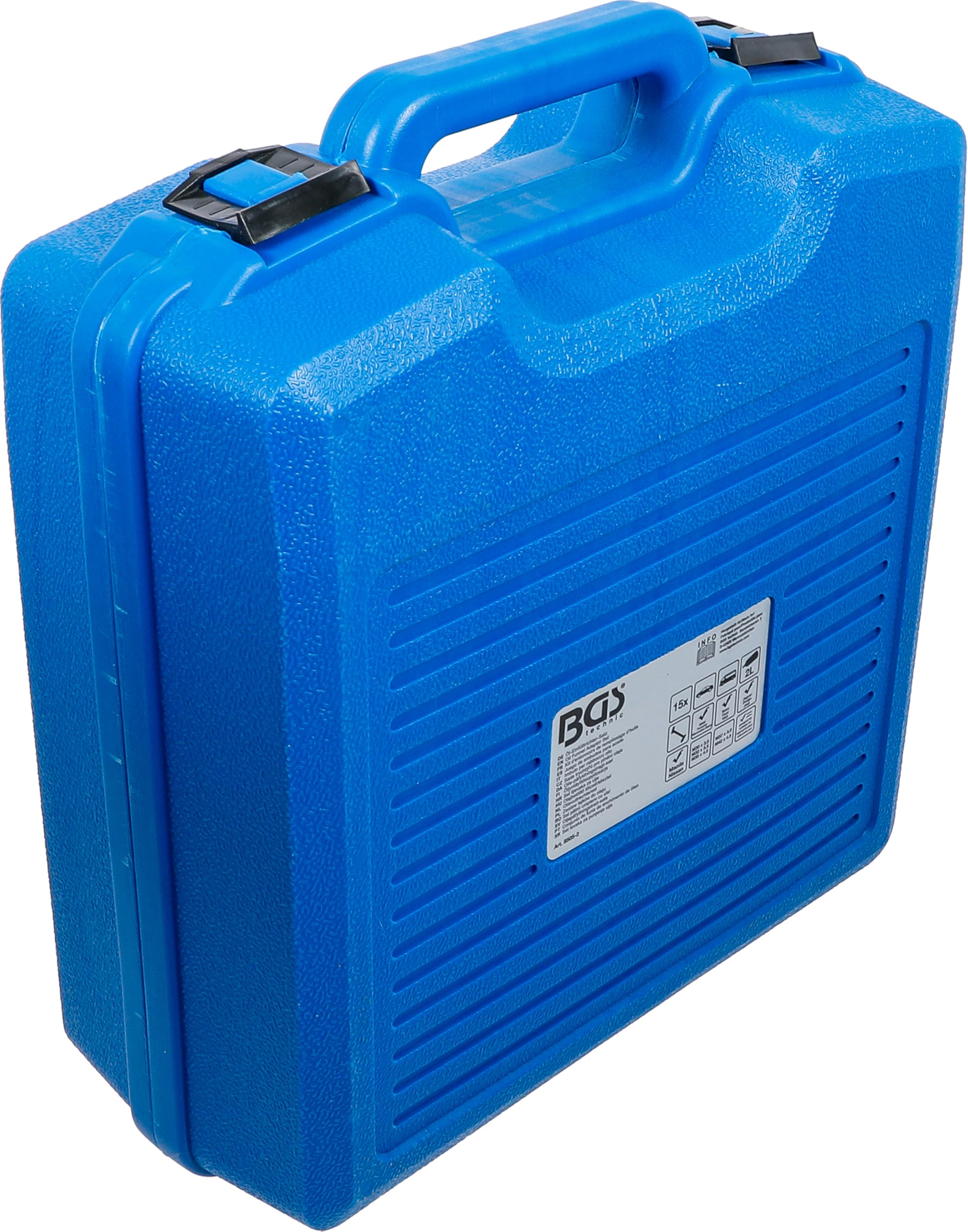 BGS 8505-2 | Öl-Einfülltrichter-Satz | Kunststoffausführung | 2 l | 15-tlg.| Einfülltrichter | Kunststoff | Motoröl-Trichter