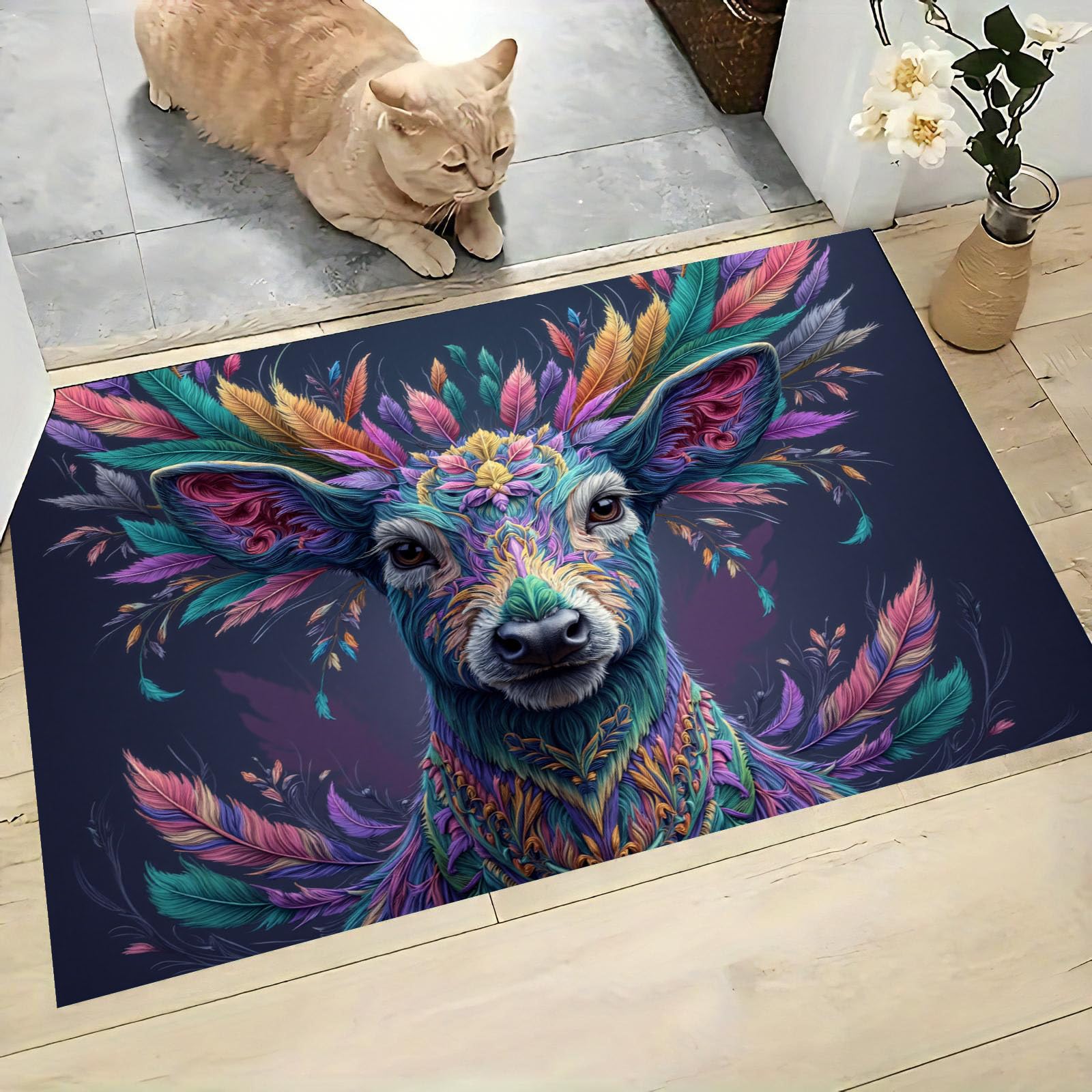 Paillasson attrape-poussière intérieur 80x120 cm fini les traces sur le sol
