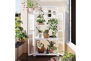 Polibi Portable Wooden Mini Greenhouse: Your Indoor Garden Oasis