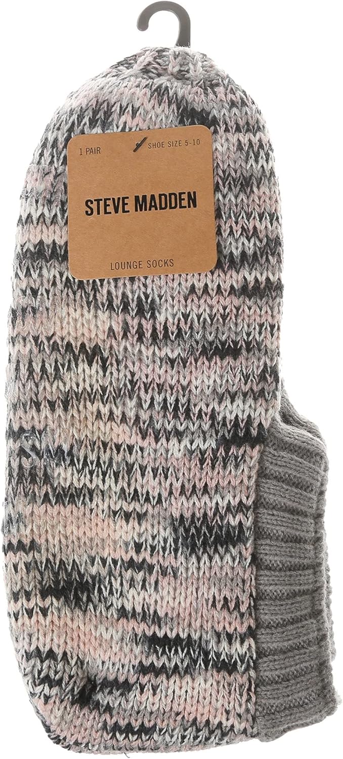 Steve Madden Women's Lounge Bootie Socks - 1 PK Sherpa Lined Casual Comfy Socks