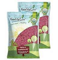 Vista 9 de Food to Live Frijoles rojos pequeños orgánicos, 5 libras, sin OMG, kosher, vegano, seco, crudo, germinable, no irradiado, vegano, a granel, producto