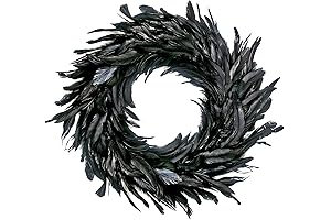 MOVINPE Black Halloween Wreath 14.9''