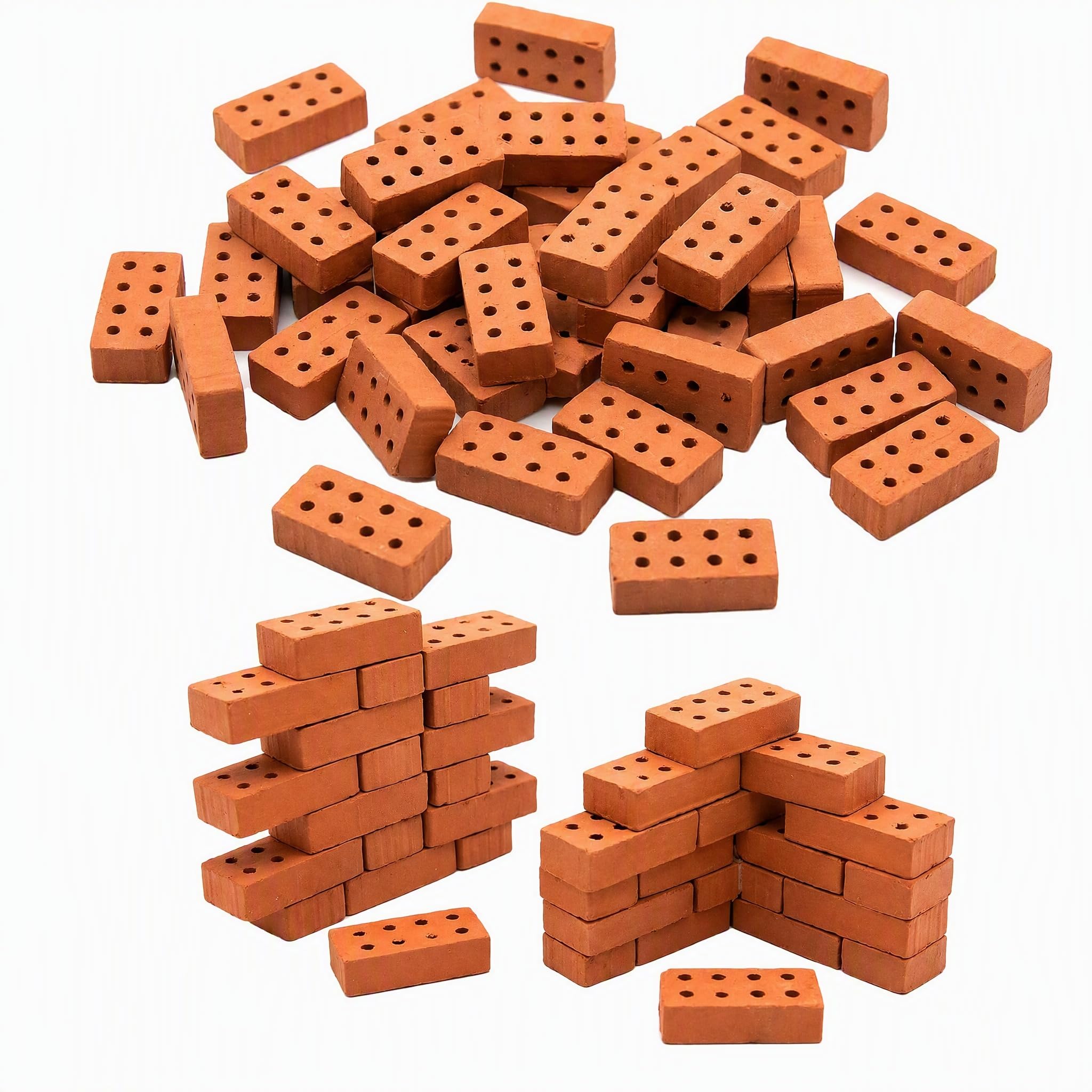 200 PCS Mini Bricks 8 Hole Brick Sim Bricks Miniature Model Micro Bricks