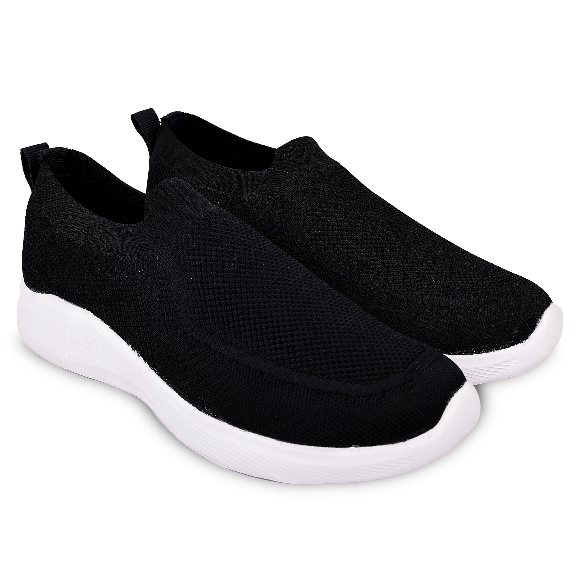 suba Men’s Slip-On Walking Shoes | Lightweight Knit Upper | Comfortable Cushioned Sole | Breathable Casual Sneakers, Travel & Office-picture-22