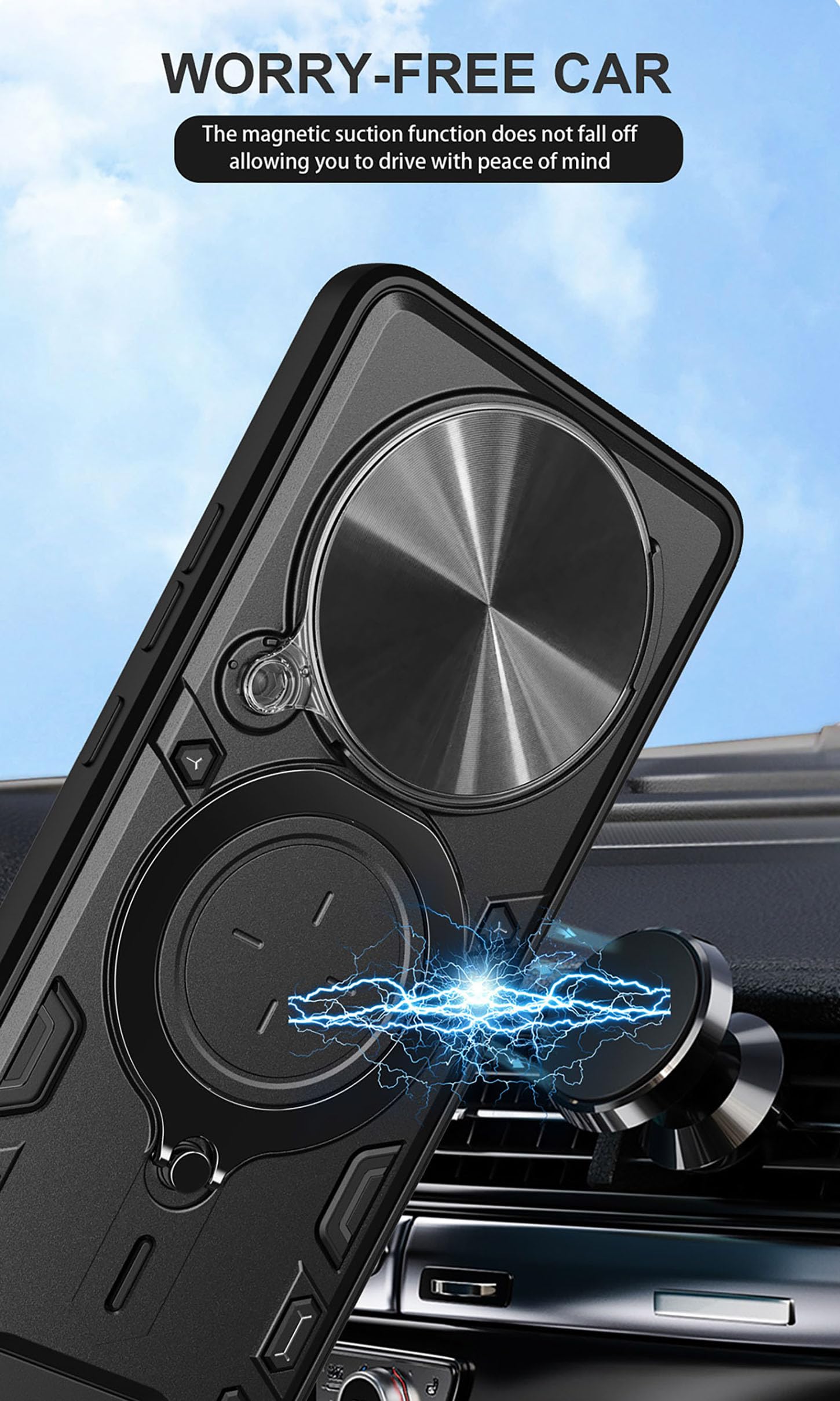 ILING Coque Pour HONOR Magic 7 Pro 5G, Compatible Avec Le