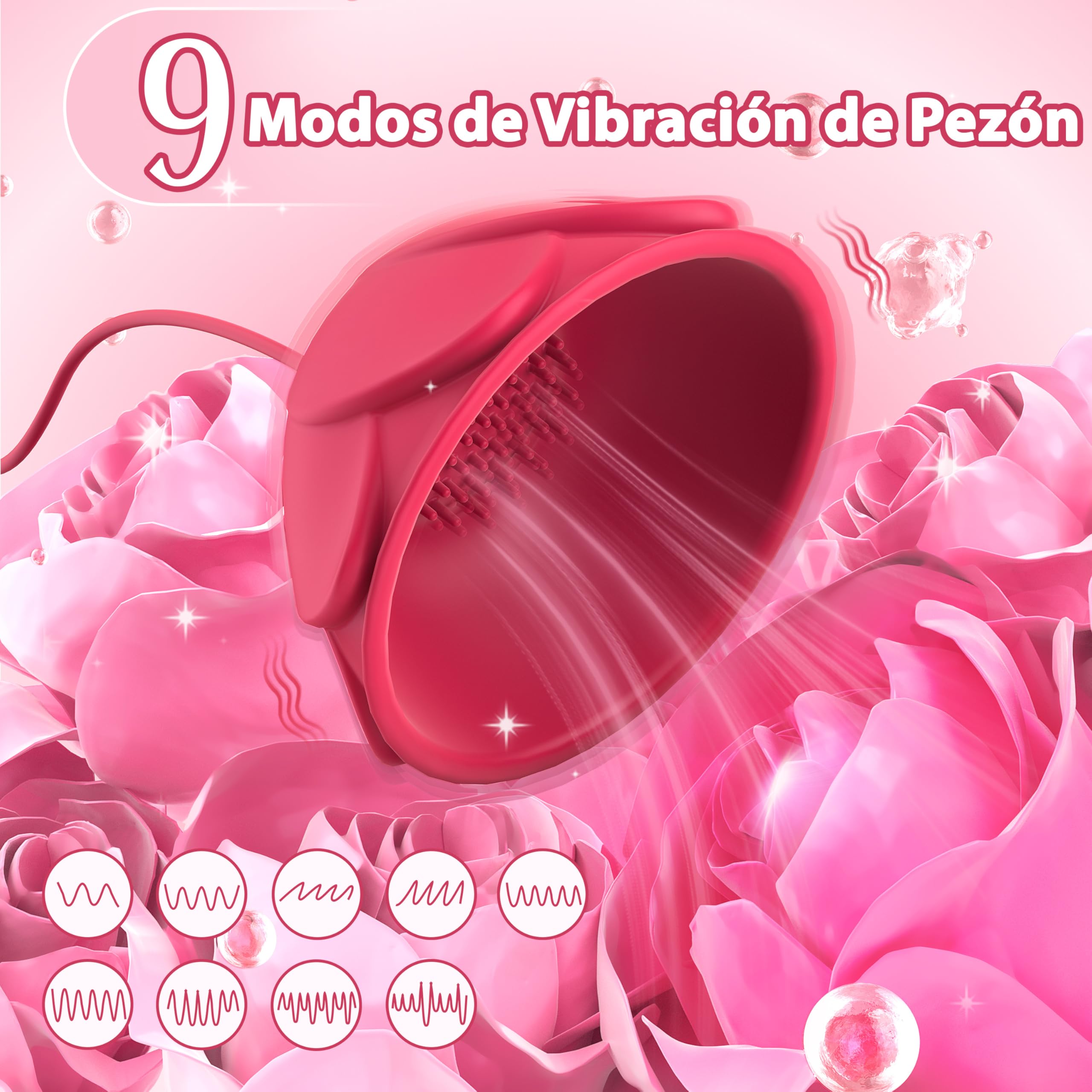 Vibradorador Mujer Juguetes Eróticos para Pareja Sexuales - Masajeador de Pezón Vibrante Vibrador para Pezones BDSM, Vibradorador Clítoris con APP Juguetes Eróticos para Adultos Masajeador de Succión