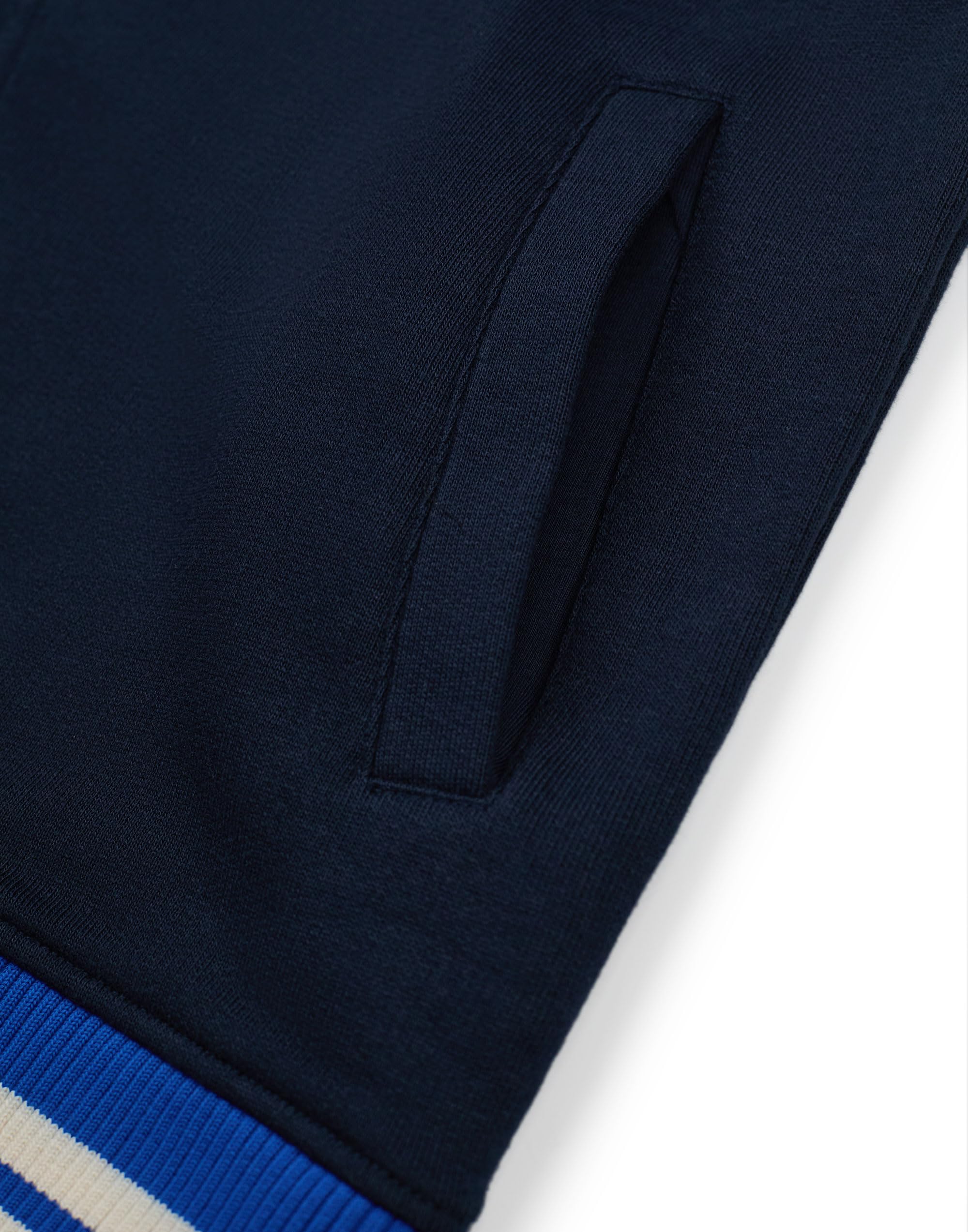 Sonic The Hedgehog Chaqueta bomber para niños| Chaqueta universitaria Sonic Racing Team para niños en Azul | Chaqueta de béisbol con cremallera y estampado de bandera a cuadros del personaje Sonic