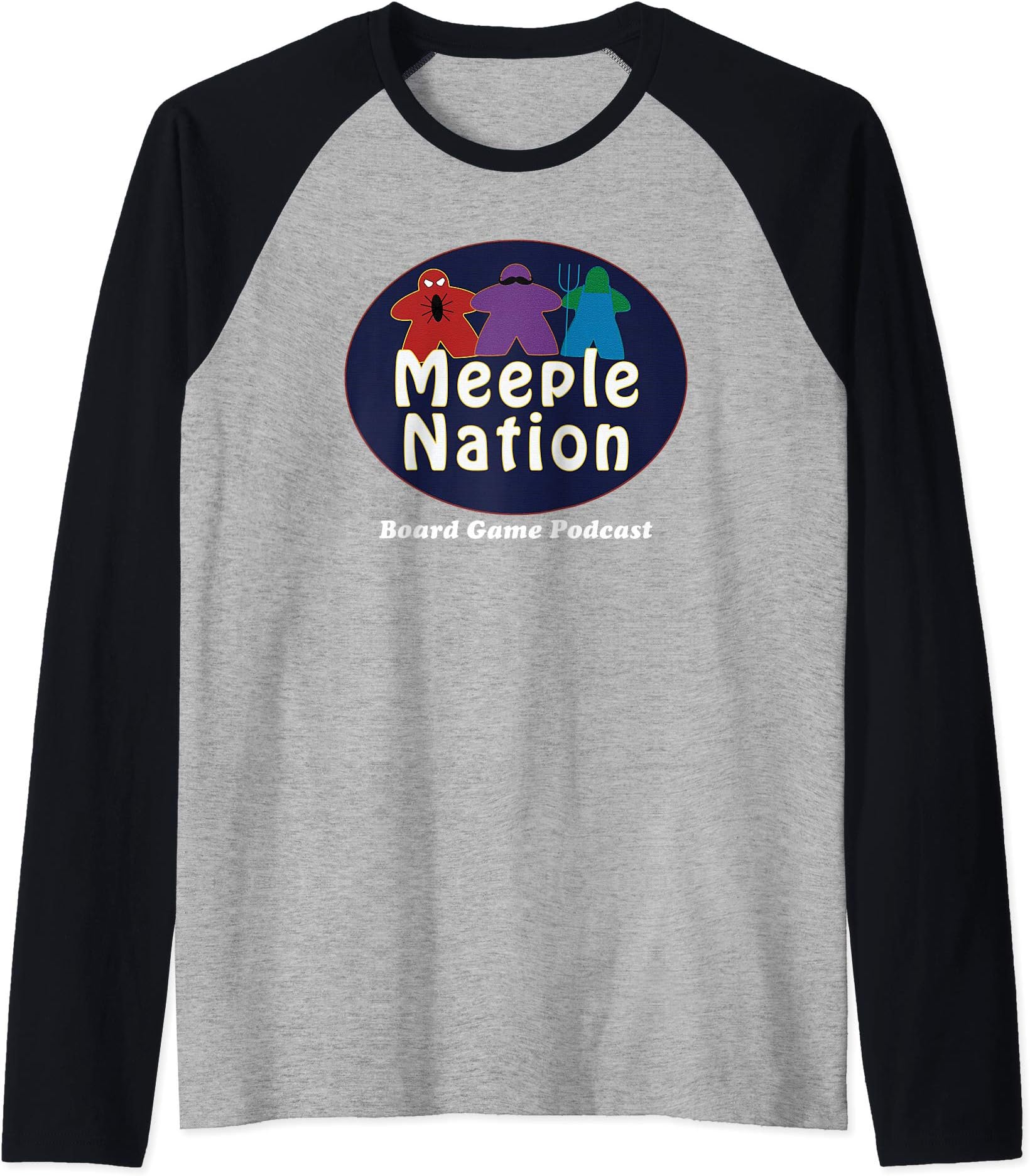 Board Game Podcast Official Raglan Baseball Tee
