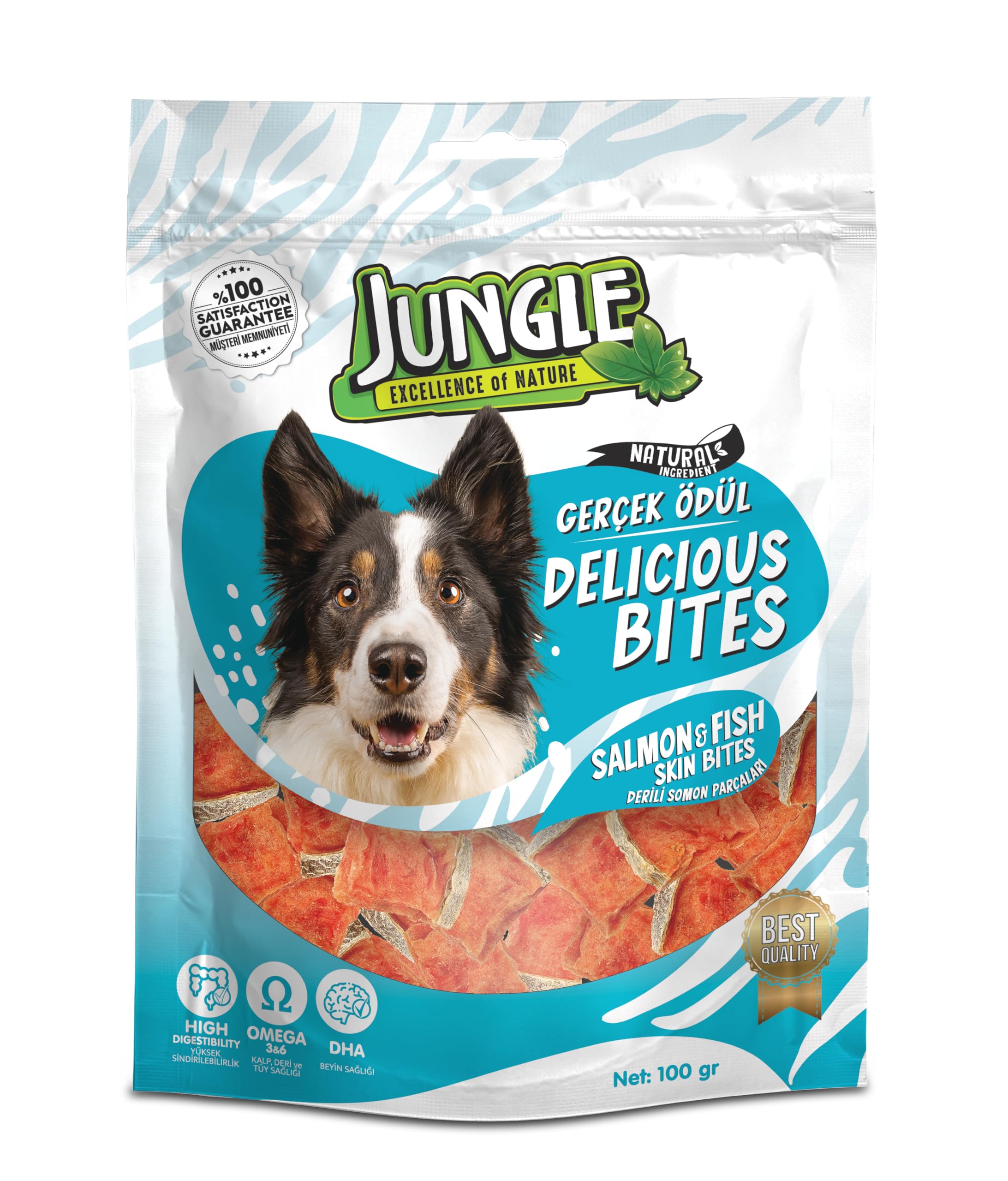 Jungle Köpek Ödül Somon Dilimleri 100 gr
