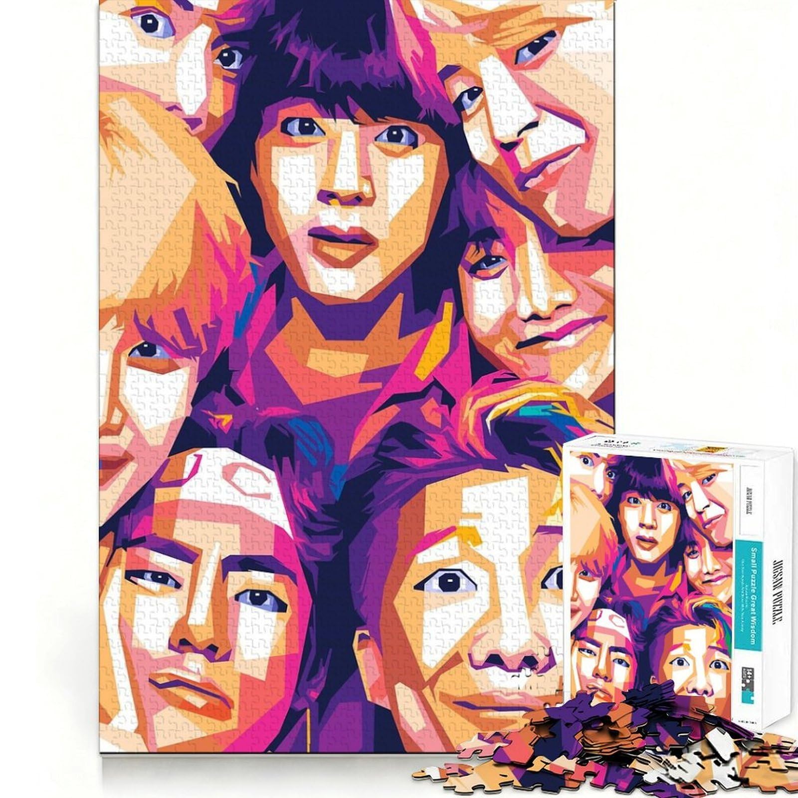 1000 Piece Puzzle For Teenagers Bts Wpap Exact Fit Game Mind Challenge Toy Calm Fun Time Xmas Scene Art (38x26cm)