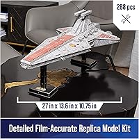 Vista 2 de 4D Build Star Wars Deluxe Venator Class Star Destroyer - Kit de modelo 3D, coleccionables de Star Wars y decoración de escritorio, rompecabezas