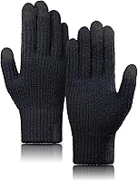 TRENDOUX Merino Wool Winter Gloves Men Women - Thick Warm Touchscreen Fingers, Flexible Stretch, Skin-Friendly Anti-Pilling