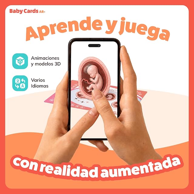 Foto 6 de 8 de AR+ Body Planet Baby Cards - Cartas Educativas del Nacimiento y Embarazo con Realidad Aumentada, Flash Cards…