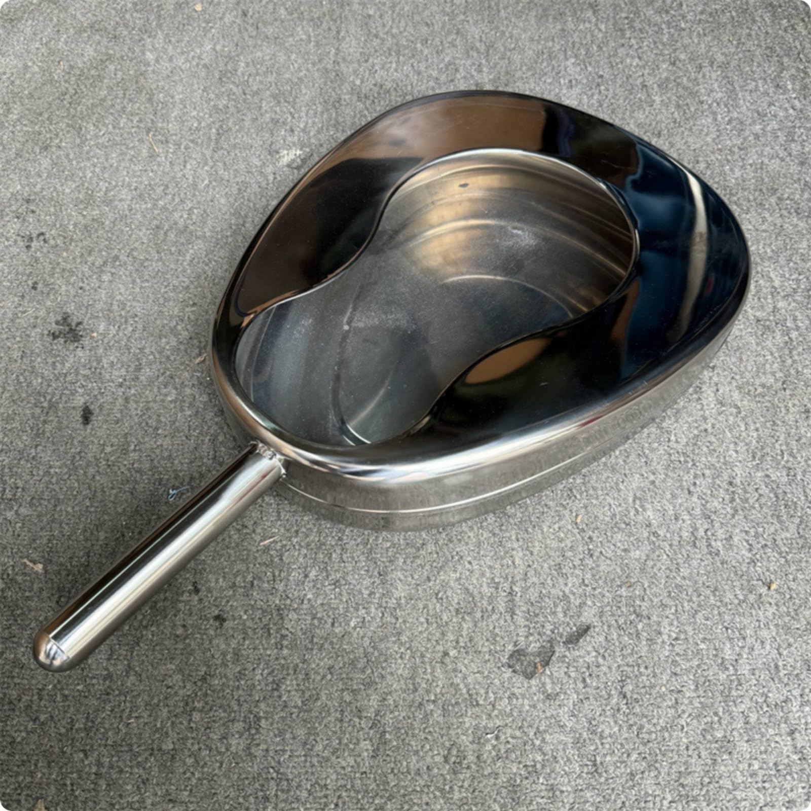Padella Sanitaria Resistente Sanitario, Without Lid | In Acciaio Inox, Riutilizzabile, Padella per Allettati, Ospedale
