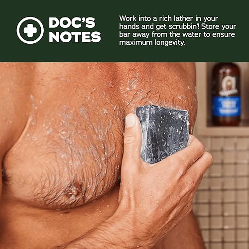 Miniatura 4 de Dr Squatch Jabón de barra totalmente natural para hombres paquete variado de 3 bares alquitrán de pino cedro cítrico y ron de bahía