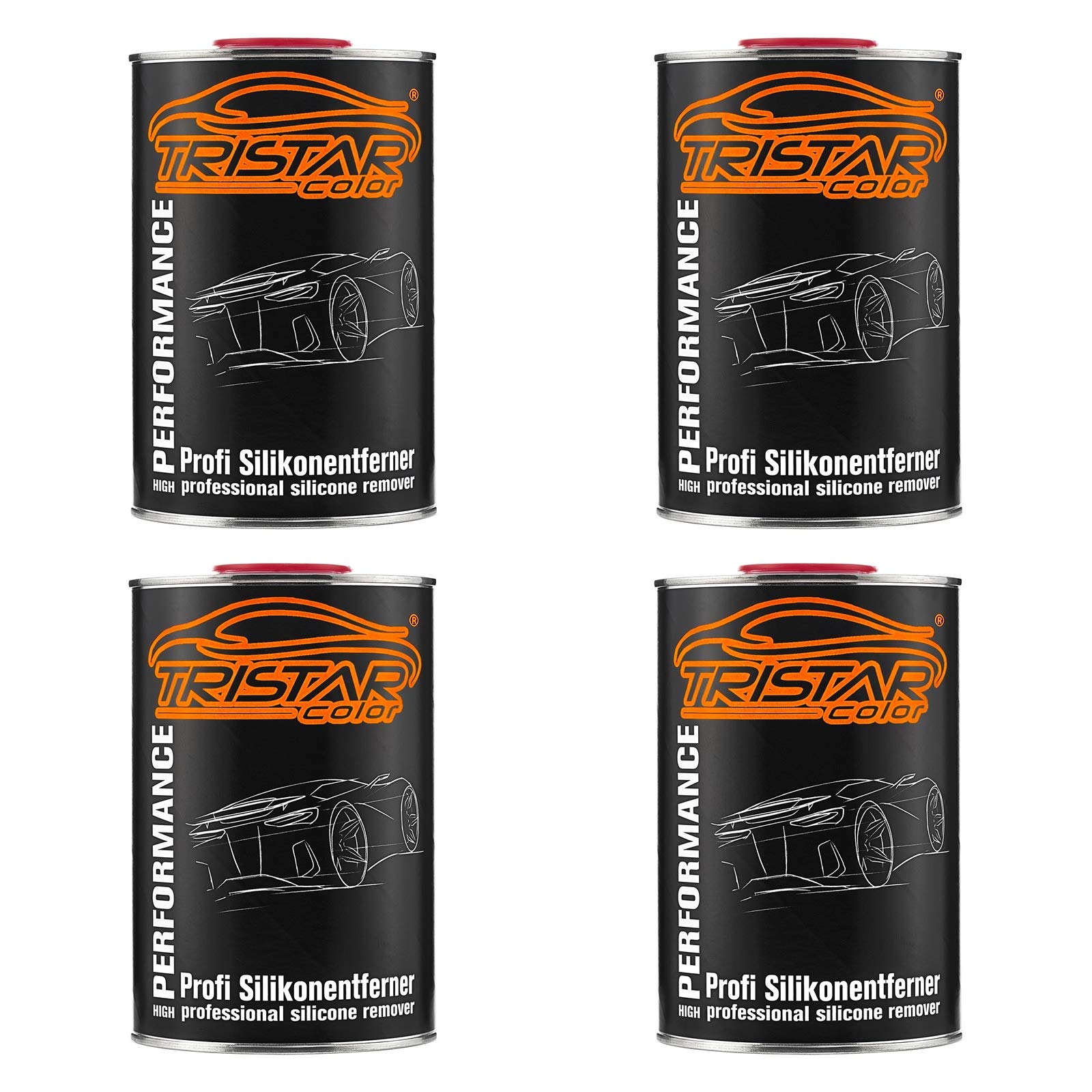 TRISTARcolor Silikonentferner Entfetter Reiniger Dose 4 Liter | Für Autolack Basislack RAL-Lack und Grundierung, entfernt Silikon und Fett, stark entfettend, antistatisch, Made in Germany