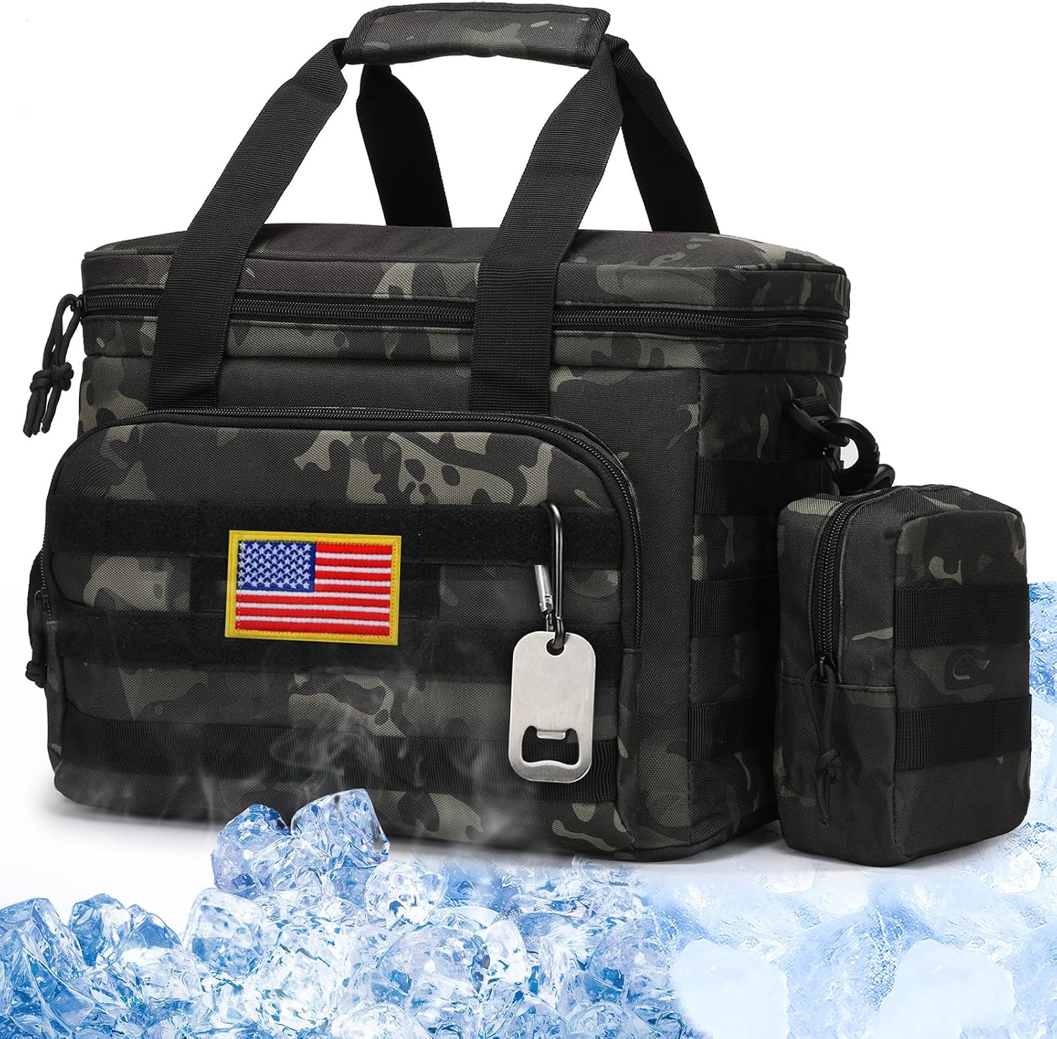 JOINGO Tactical Lunch Box - Insulated Leakproof Meal Bag With Shoulder Strap For Work, Travel, Camping
