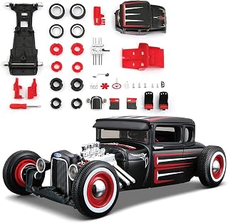 Maisto 1:24 1929 Ford Model A Diecast Model Kit - Easy No-Glue Assembly Line Build with Screwdriver