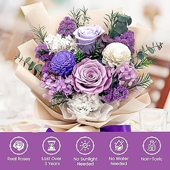 Amazon.com : QOEAZY Flowers for Delivery, Preserved Flowers