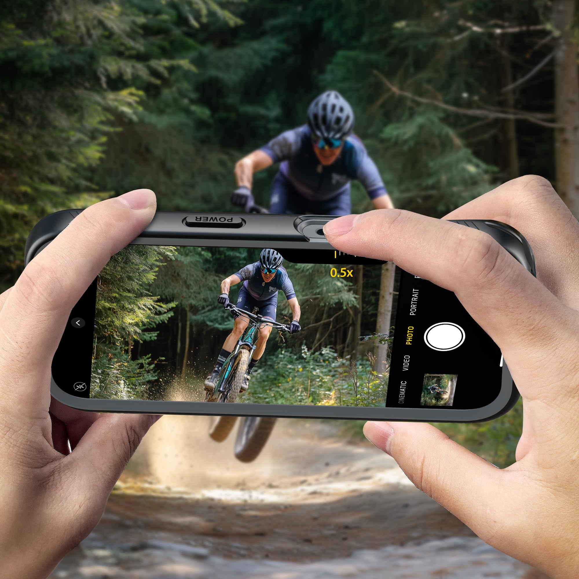 Cozycase Antykradzieżowe-Wodoszczelne-Szybkie Odblokowanie 1S do iPhone 15 Pro Max Uchwyt na Telefon do Roweru – Uchwyty Rowerowe na Kierownicę Motocykl Rower Szosowy Górski MTB Uchwyt