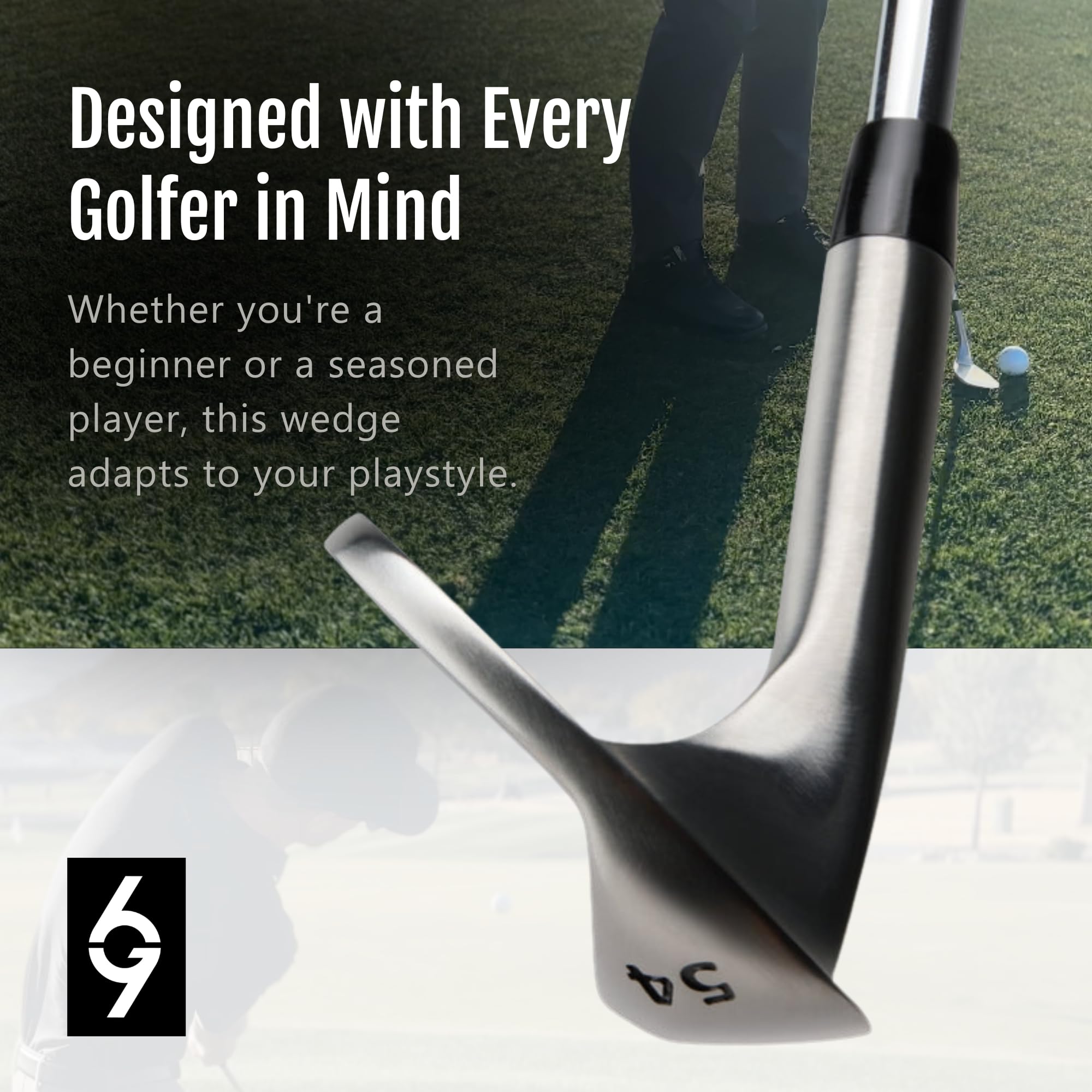 54° Degree Golf Club Wedge, Premium Lob, Flop & Sand Wedge
