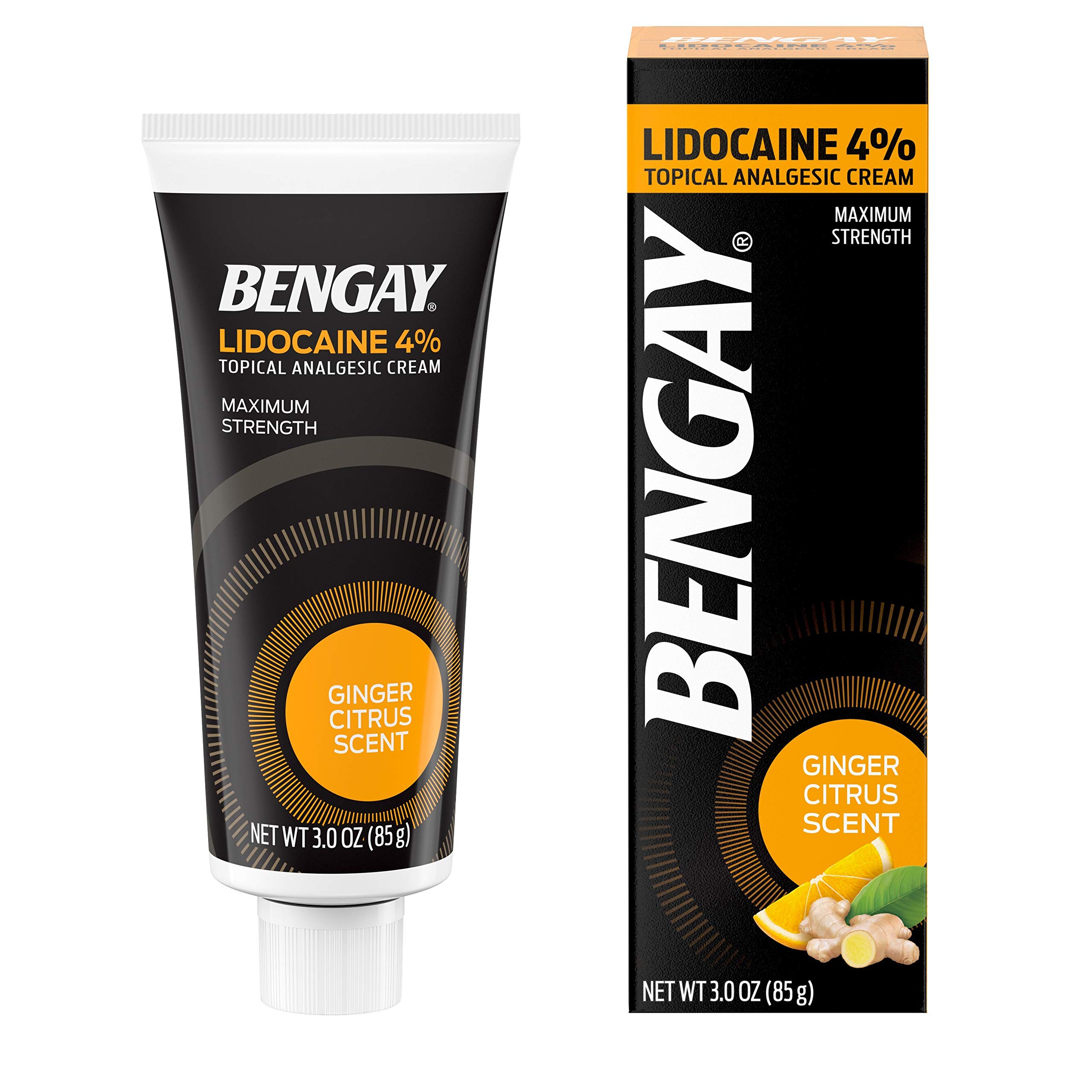 Buy Bengay Pain Relieving Lidocaine Cream, NonGreasy Topical Analgesic Cream with The Maximum