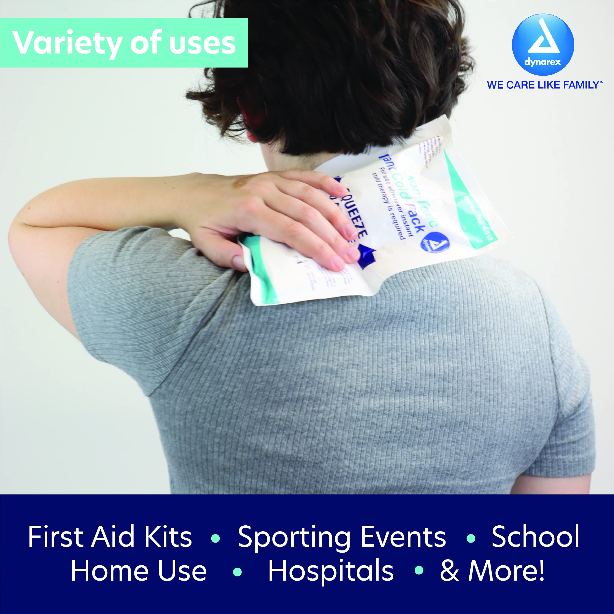 Dynarex Instant Cold Packs with Urea Disposable Ice Packs for