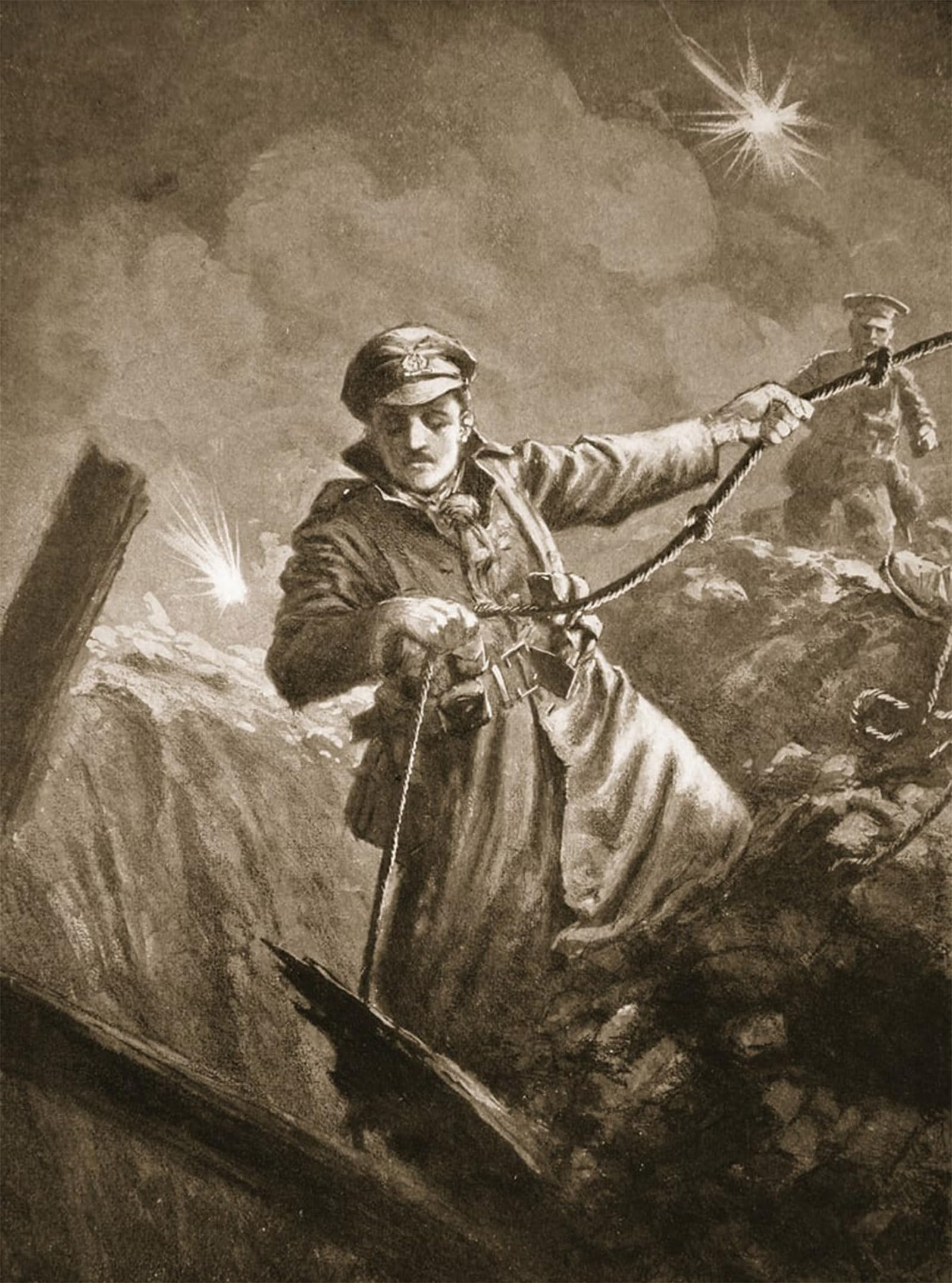 ARTXLXXBN Famous Painting Canvas Artwork Graffiti Print Lie ant G.p Burlton Assisting in Saving Unconscious Men From a Mine Shaft by John Harris Valda Portrait Canvas Image for Home Decor 60x90cm