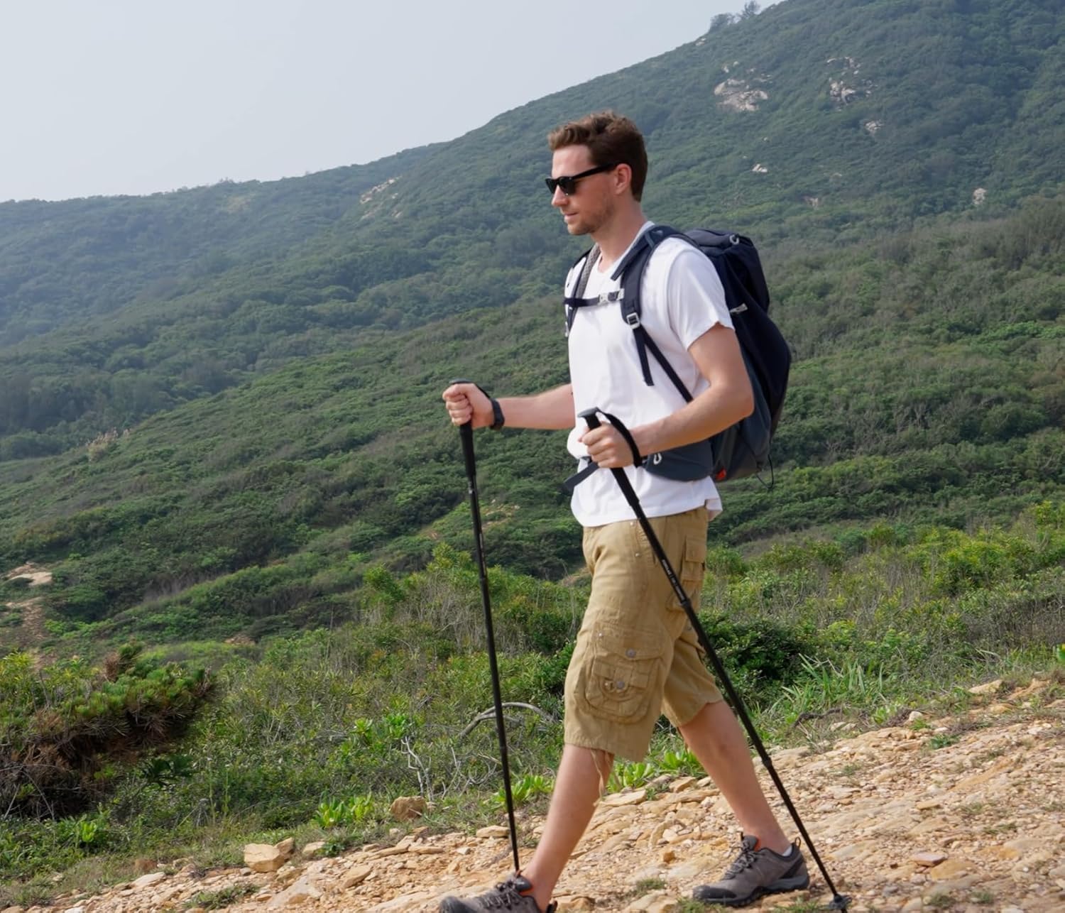 Mens Twill Cargo Shorts Casual Cotton Twill Relaxed Fit Outdoor Work Zipper Classic Cargo Multi Pockets Summer Khaki 30 - Image 3