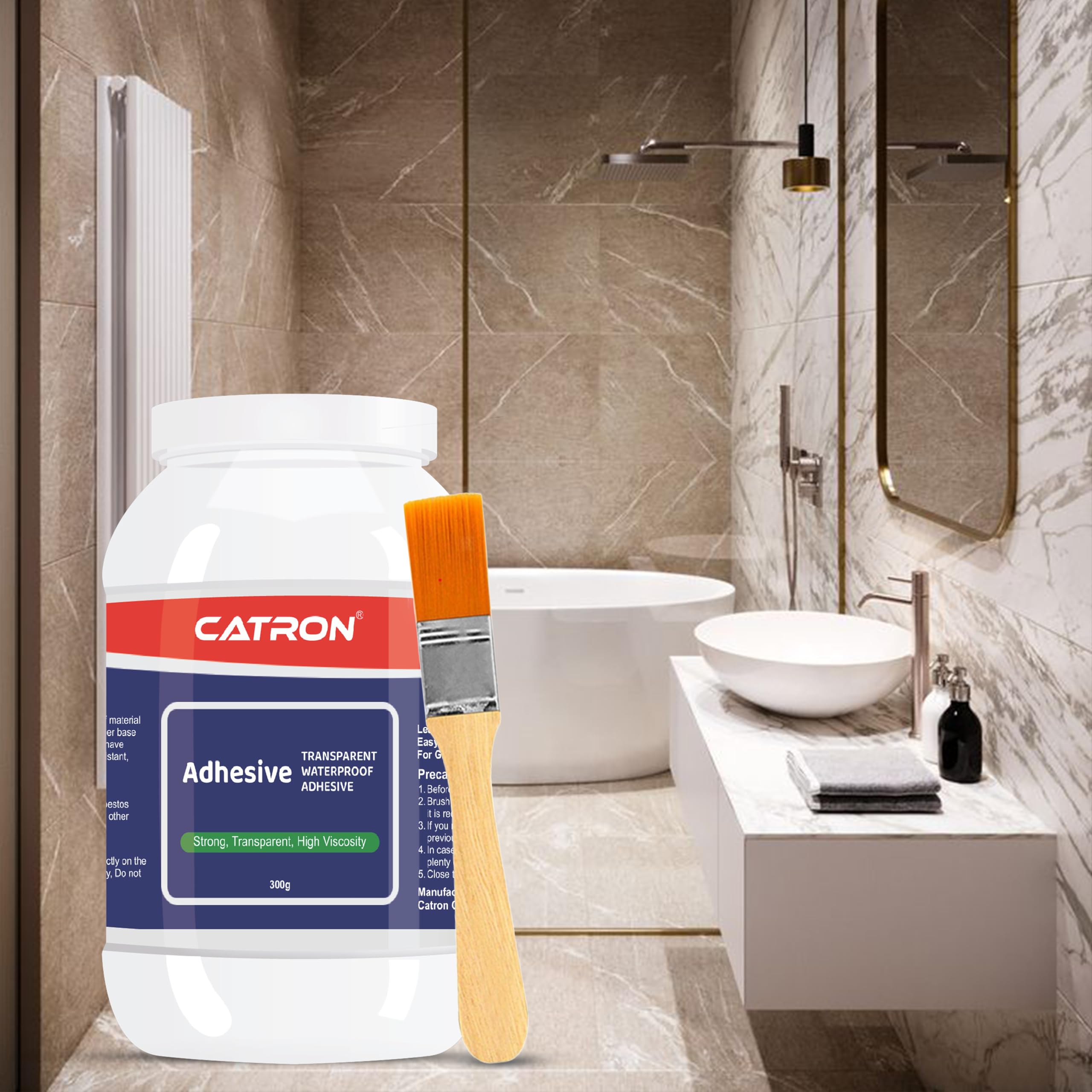 Catron Transparent Waterproof Glue 300g with Brush, Leakage Protection Outdoor Bathroom Wall Tile Window Roof, Anti-Leakage Agent, sealant glue, Roof Sealant Waterproof Gel (B0C5TBT8MP) Amazon Price History, Amazon Price Tracker