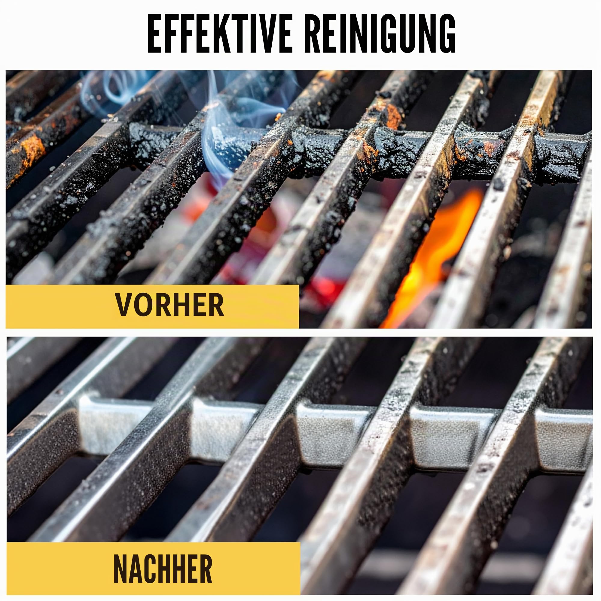 Kona Safe/Clean Grillbürste, borstenfreie Grillbürste, 100% rostbeständiger Edelstahl-Grillreiniger, sicher für Porzellan, Keramik, Stahl, Gusseisen, tolles Grillzubehör