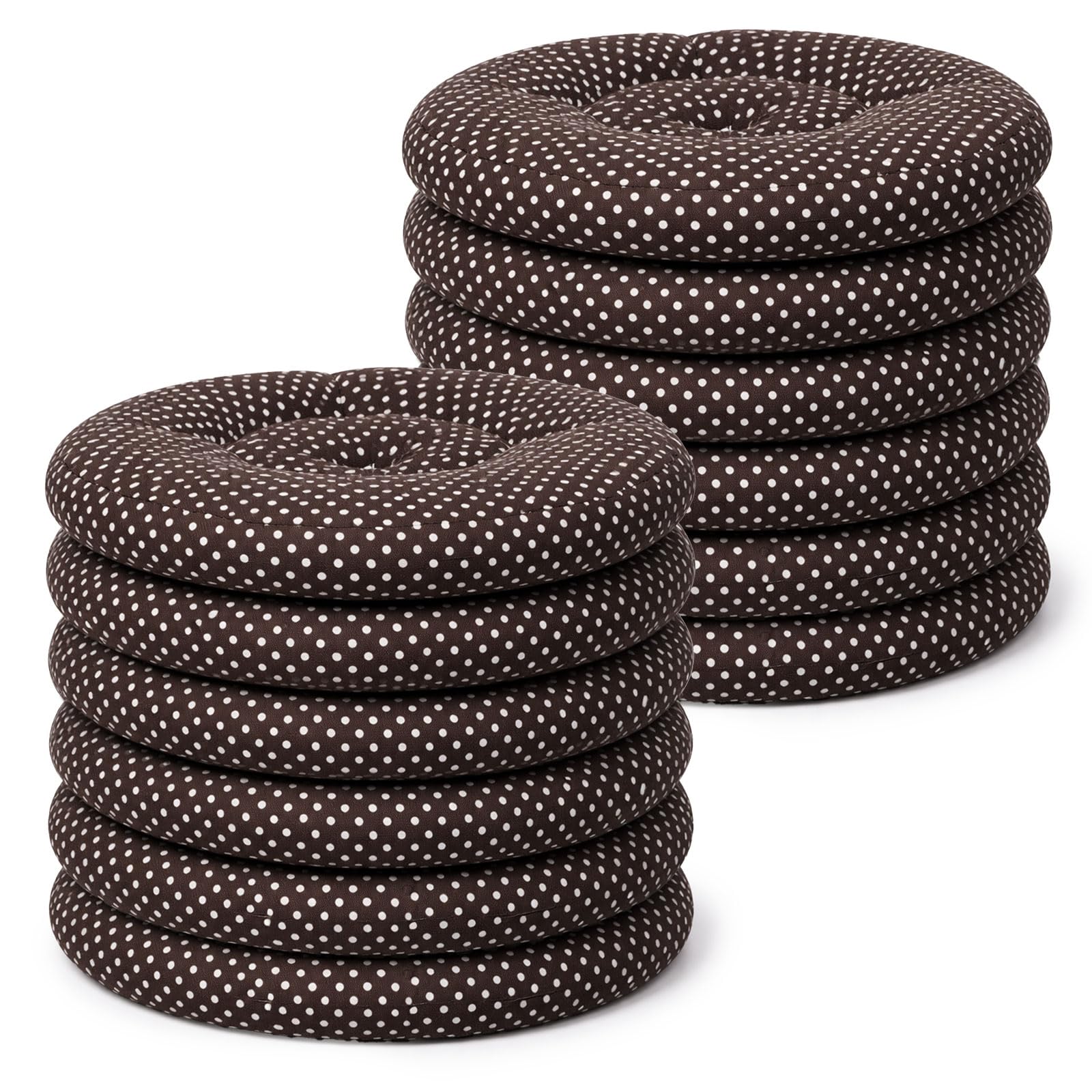 12 Pcs Bulk Floor Pillows Cushion for Kids Classroom,Polka Dot Color,Round